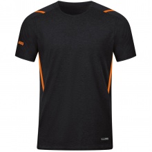 JAKO Sport-Tshirt Challenge - Polyester-Stretch-Jersey schwarz/orange Jungen